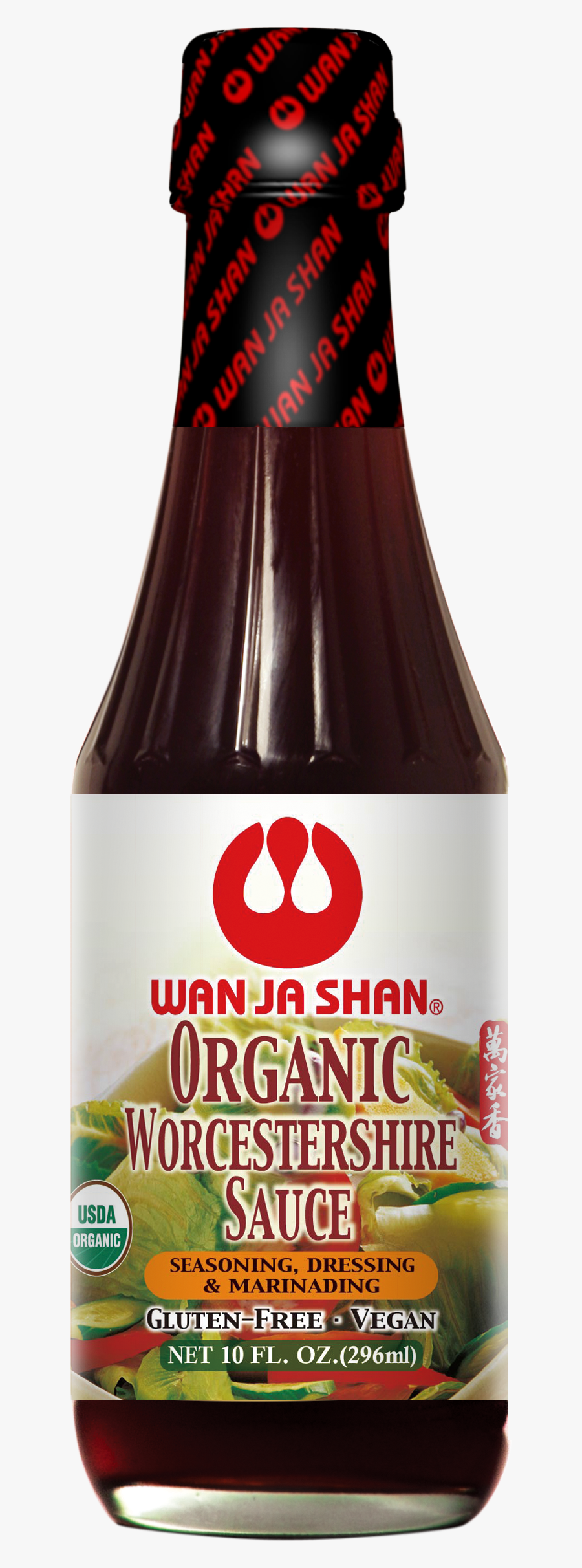 File Wanjashan Organic Worcestershire - Wan Ja Shan Worcestershire Sauce, Transparent Clipart