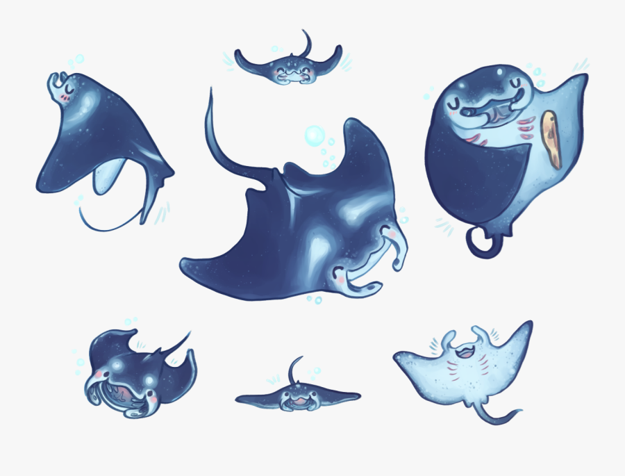 Free Download On Cognigen - Manta Ray Drawing, Transparent Clipart
