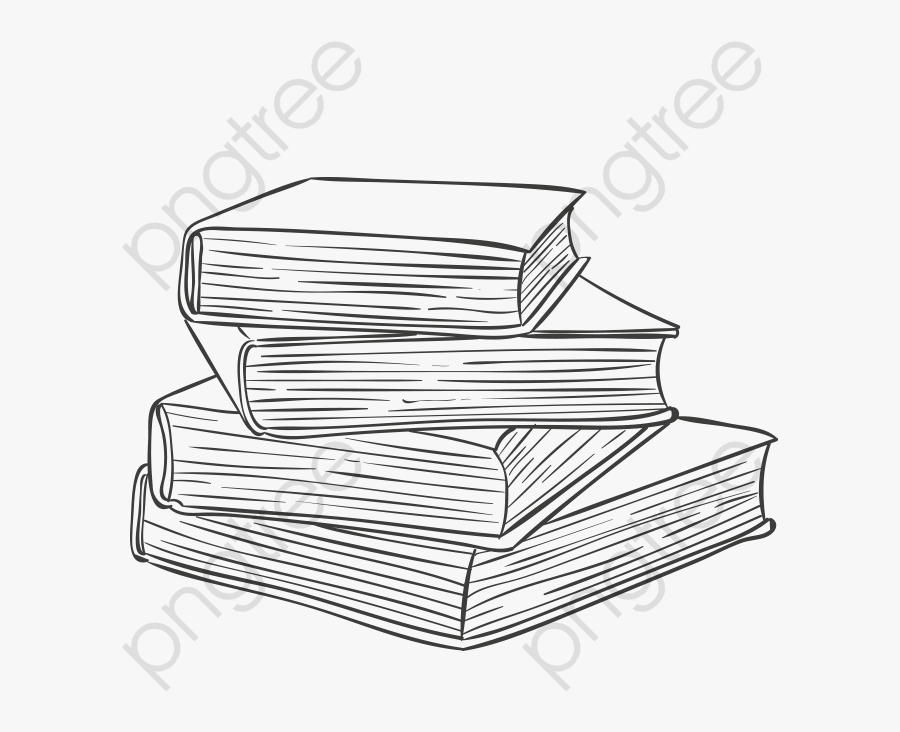 A Stack Of - Drawings Related To Reading, Transparent Clipart