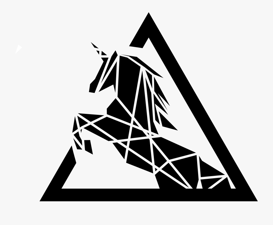 Black And White Unicorn Clipart, Transparent Clipart