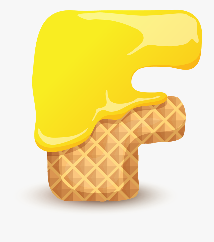 Hd Letter F Png - Letter F Ice Cream, Transparent Clipart
