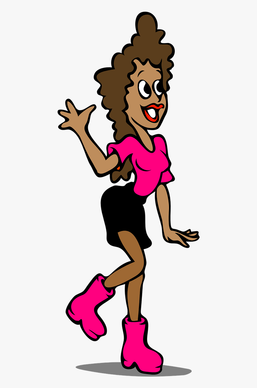 Person Waving Hi Animated, free clipart download, png, clipart , clip art.....