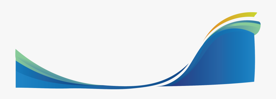 Blue Yellow Wave - Blue And Yellow Wave, Transparent Clipart