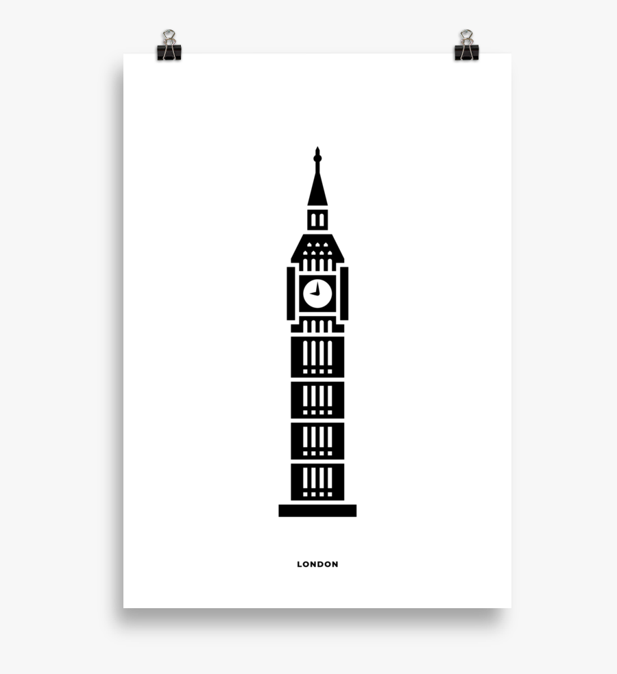Big Ben Poster - Graphic Design, Transparent Clipart