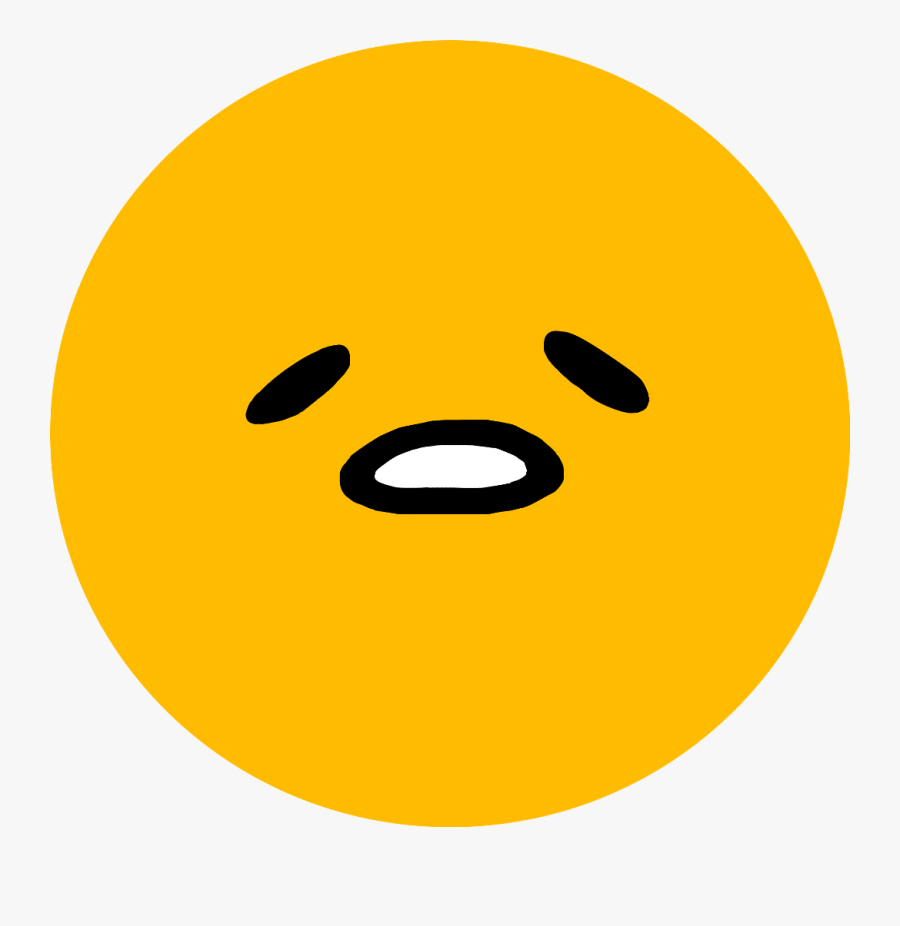 2 Years - Gudetama Face Png, Transparent Clipart
