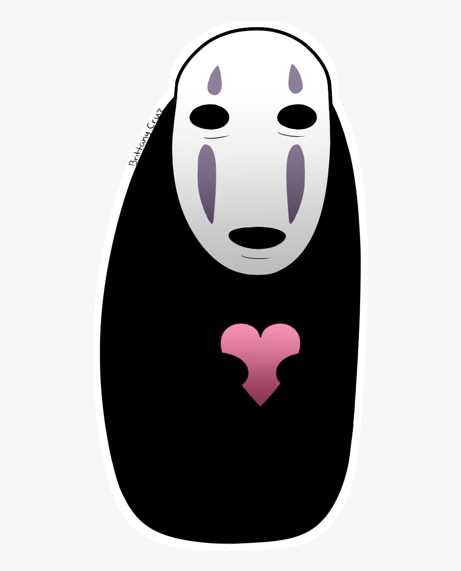 Noface Vinyl Sticker On Storenvy - Spirited Away Sticker Transparent, Transparent Clipart