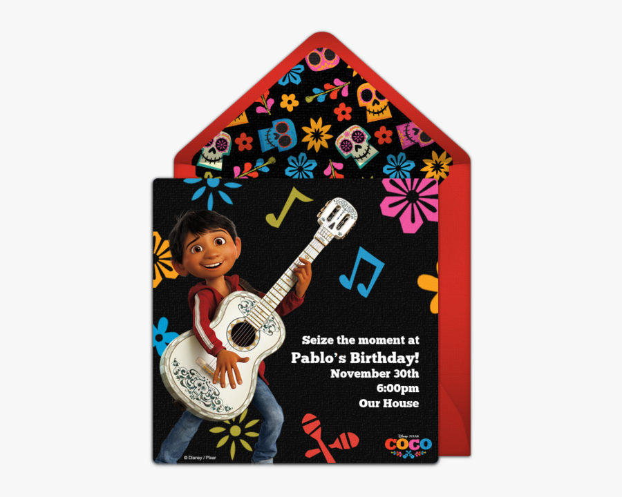 Coco Invitations In Spanish, Transparent Clipart