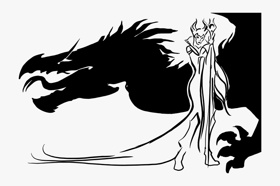 Transparent Queen Clipart - Evil Queen Dragon Silhouette, Transparent Clipart