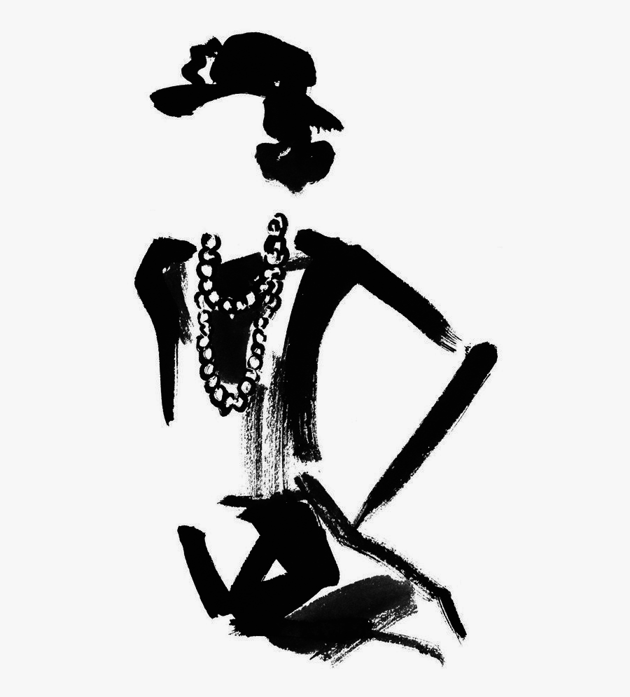 Coco Chanel Png - Black And White Coco Chanel, Transparent Clipart