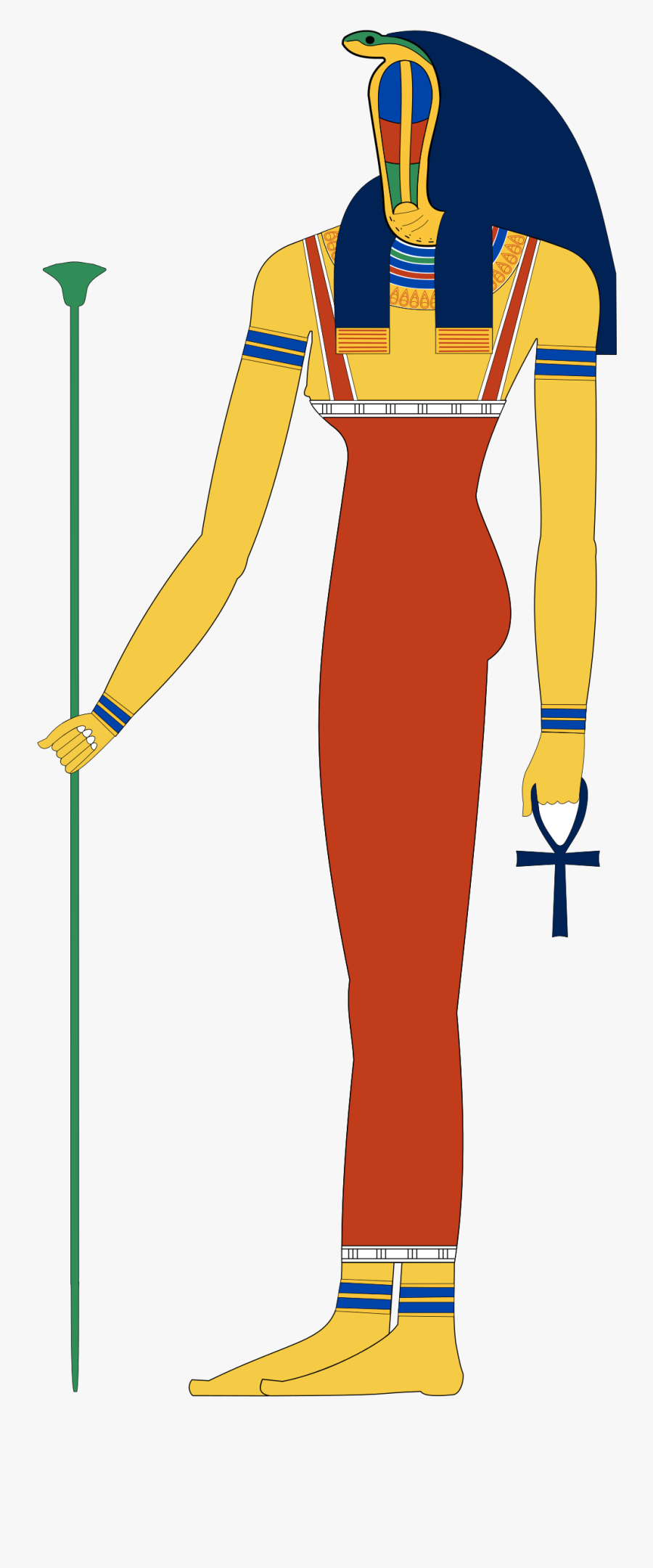 Ancient Egyptian God Isis, Transparent Clipart
