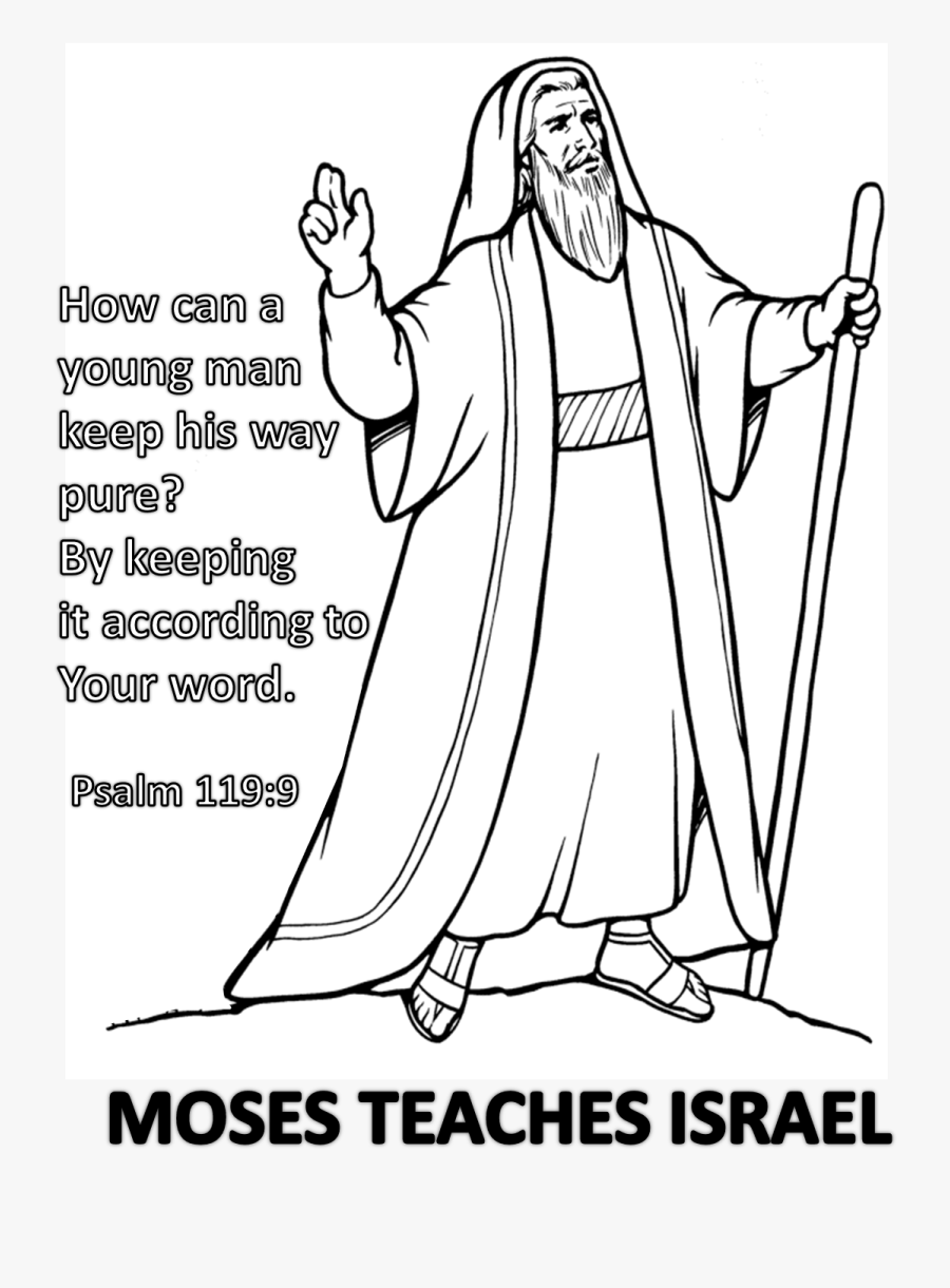 Moses Coloring Pictures Printable, Transparent Clipart