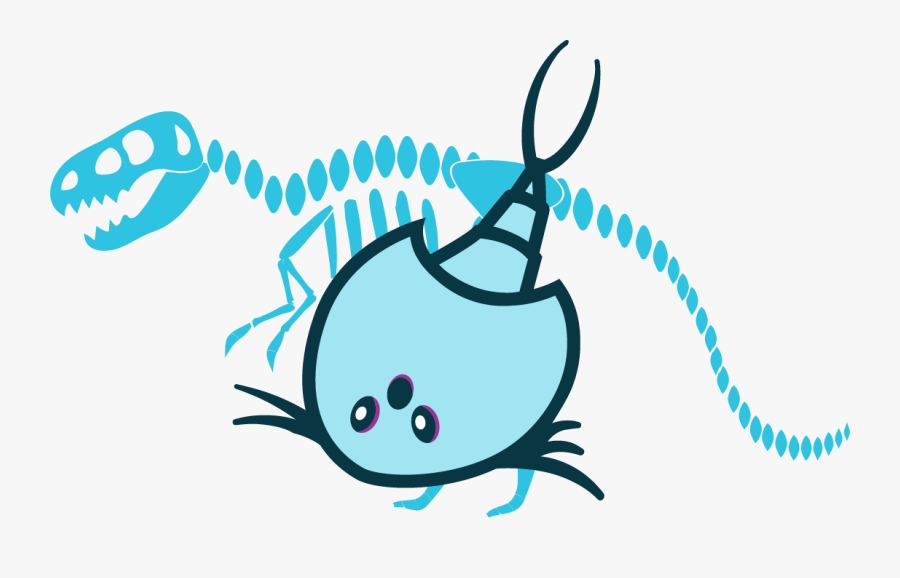 Dinosaurs Next Door - Dinosaur Skeleton Drawing Easy, Transparent Clipart