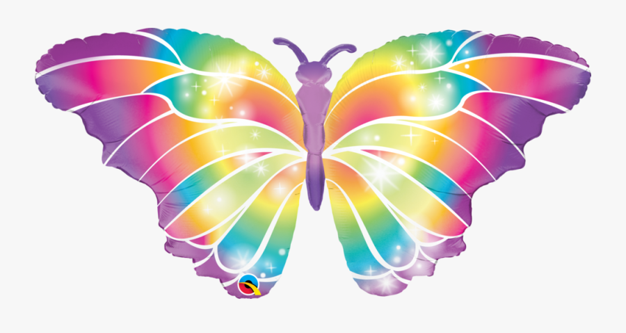 Rainbow Butterfly Cliparts - Rainbow Butterfly , Free Transparent