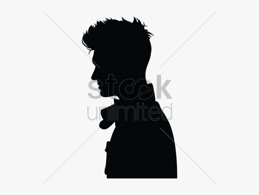 Man Side Silhouette Clipart Silhouette Clip Art - Man Side View Silhouette Vector, Transparent Clipart