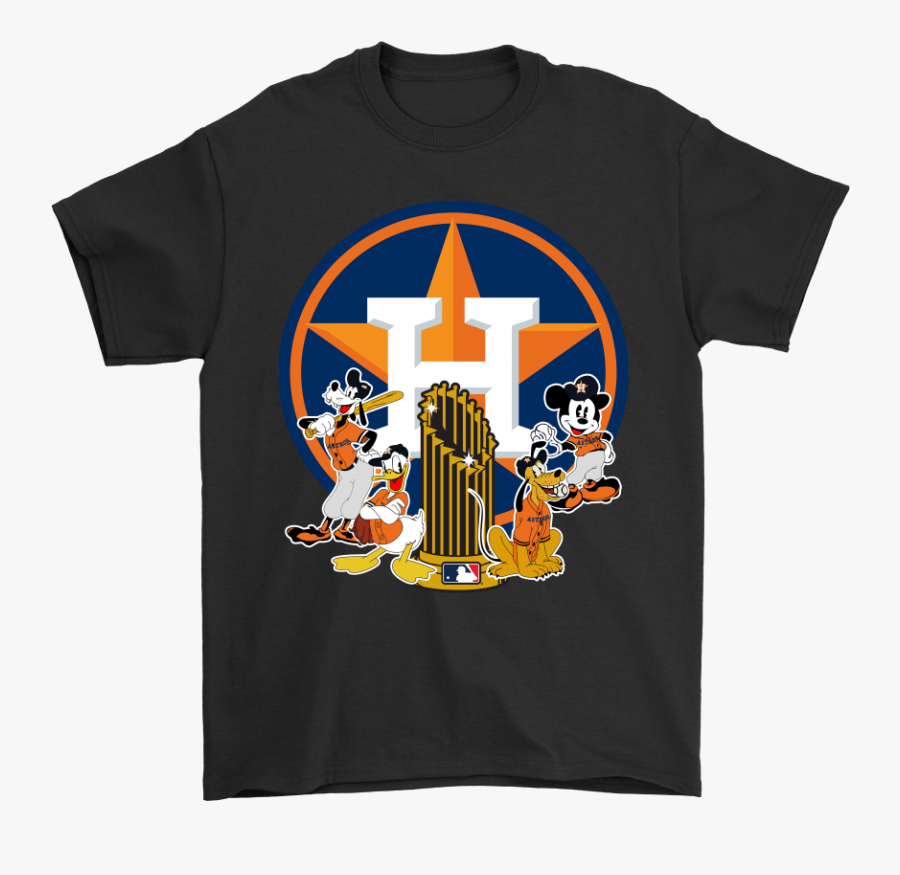 Mickey Baseball Team Champion 2017 Houston Astros World - Shirt, Transparent Clipart