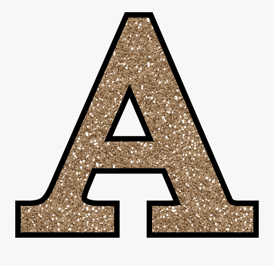 Beekneetoe - Glitter Letter A Png, Transparent Clipart