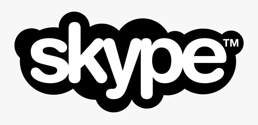 Clip Art Png Transparent Svg Vector - Skype Black And White Logo, Transparent Clipart