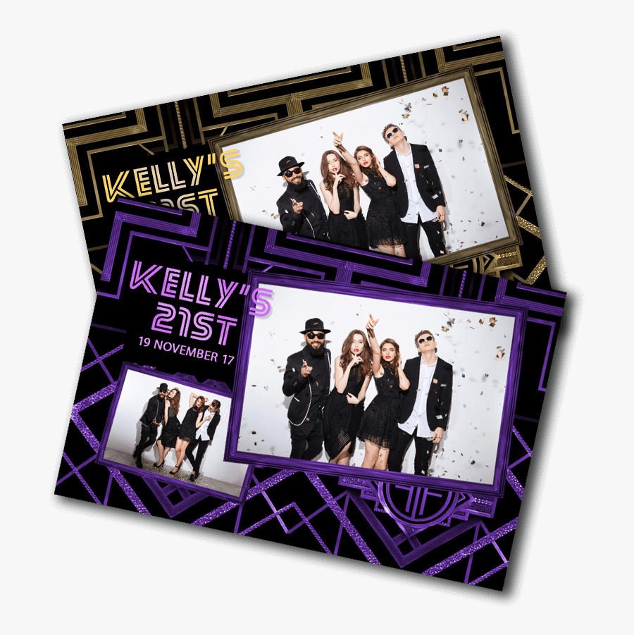 Great Gatsby Photobooth Template - Album Cover, Transparent Clipart