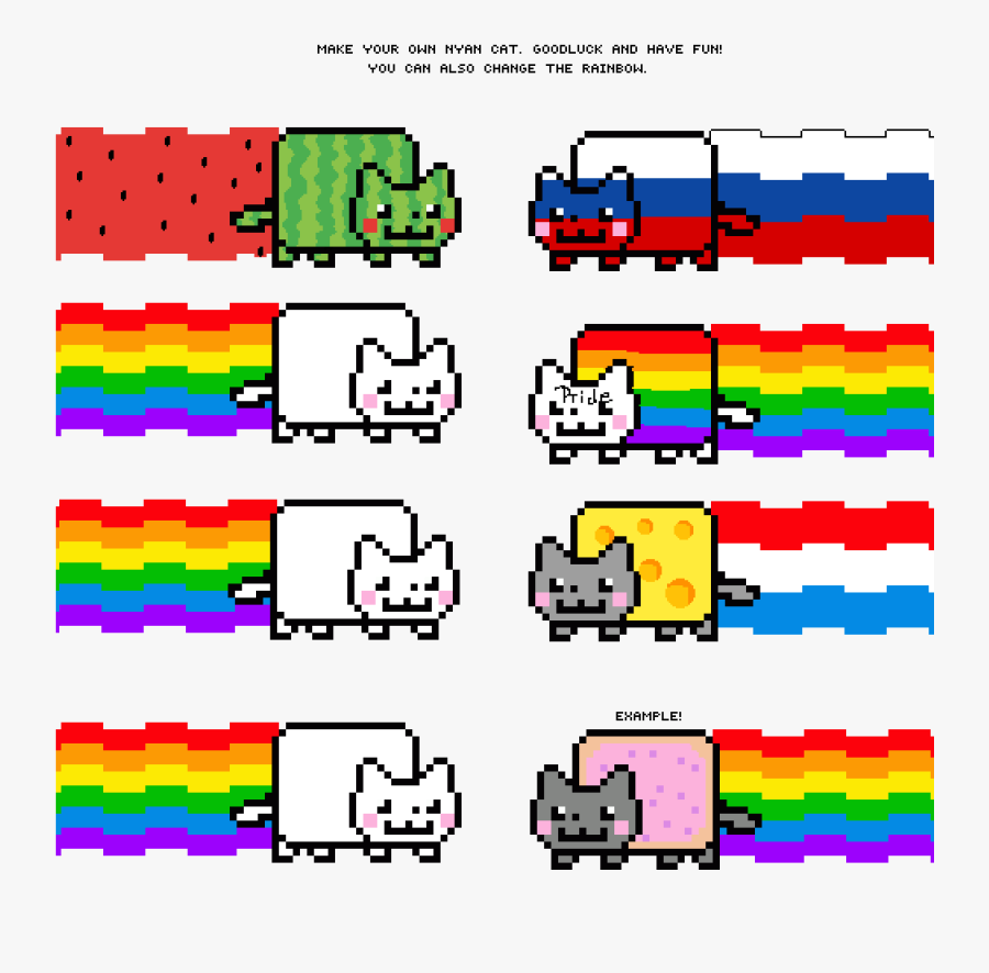Transparent Nyan Cat Png - Nyan Cat, Transparent Clipart
