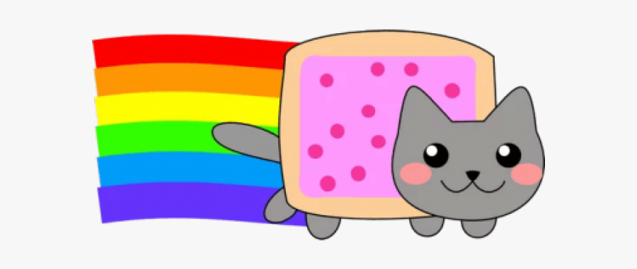 Nyan Cat Clipart Big - Nyan Cat Non Pixel, Transparent Clipart