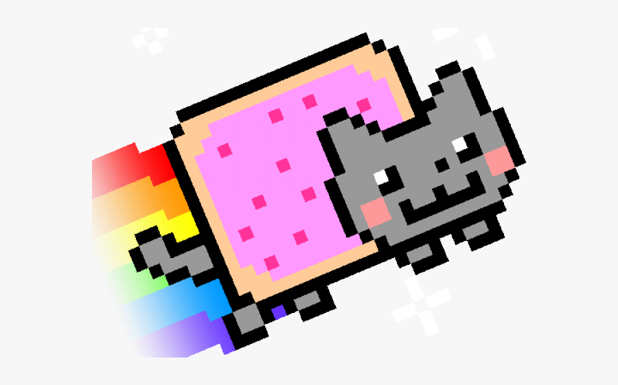 Nyan Cat Clipart Rainbow Cat - Nyan Cat Png, Transparent Clipart