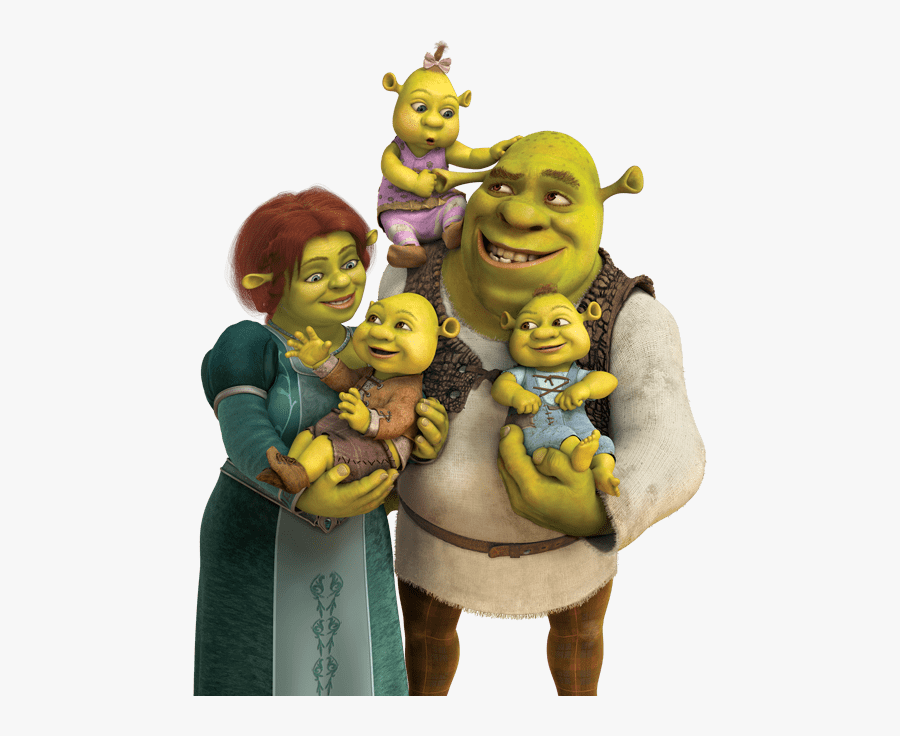 Shrek-family - Shrek 4, Transparent Clipart