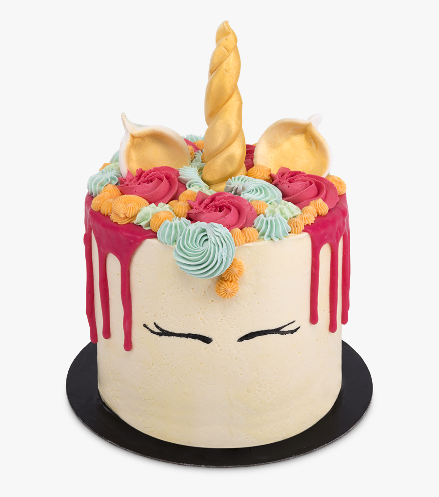 Unicorn Cascade Cake 4"
 Class= - Unicorn Birthday Cake Png, Transparent Clipart