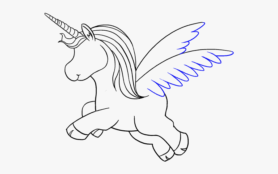 How To Draw Unicorn - Unicorn Drawing Png, Transparent Clipart