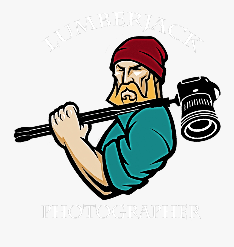 The Lumberjack Photographer - Lumberjack Cartoon, Transparent Clipart