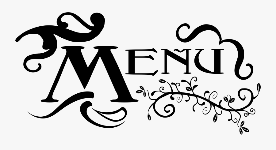 Typographic Drawing Drum - Menu Font Design Png, Transparent Clipart