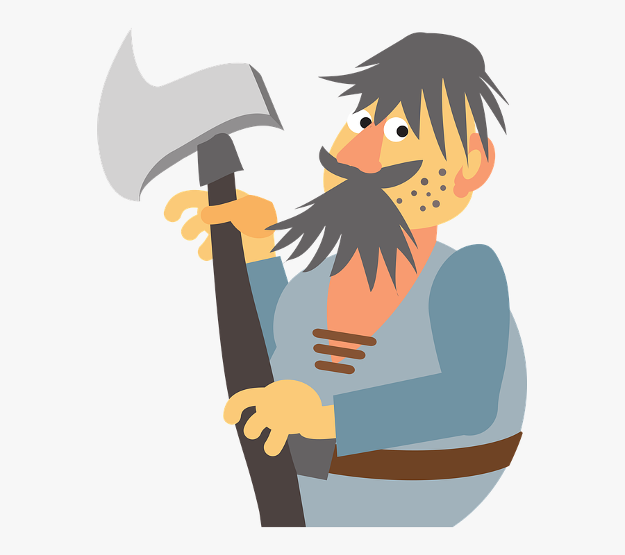 Wood, Tree, Forest, Log, Lumberjack, Axe, Hatchet - Illustration, Transparent Clipart