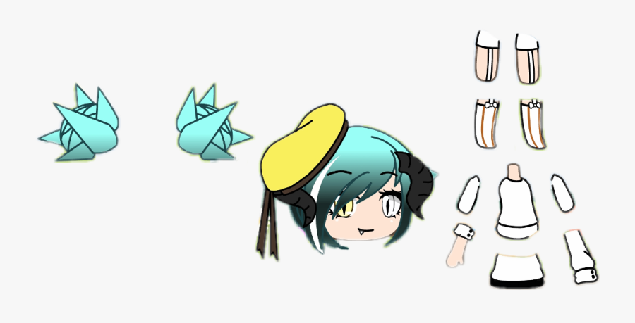 U Can Use "em Too - Body Parts Gacha Life Edit Body, Transparent Clipart