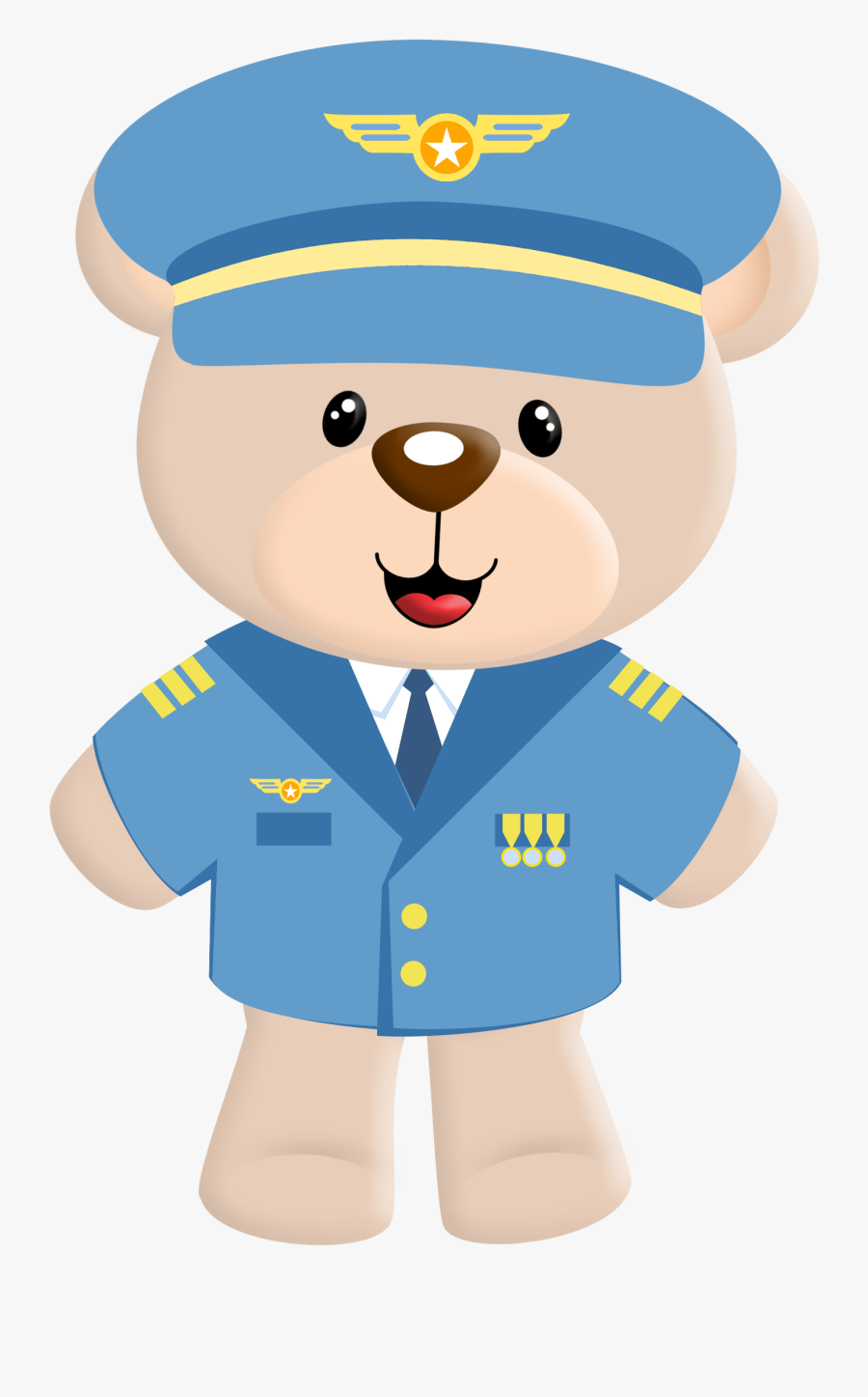 Urso Aviador Png, Transparent Clipart