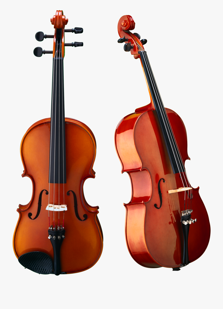Violin & Bow Png Image - Black And Red Violin, Transparent Clipart