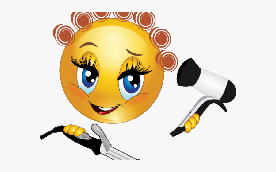 Hairstyling Cliparts - Thumbs Up Emoji Girl, Transparent Clipart