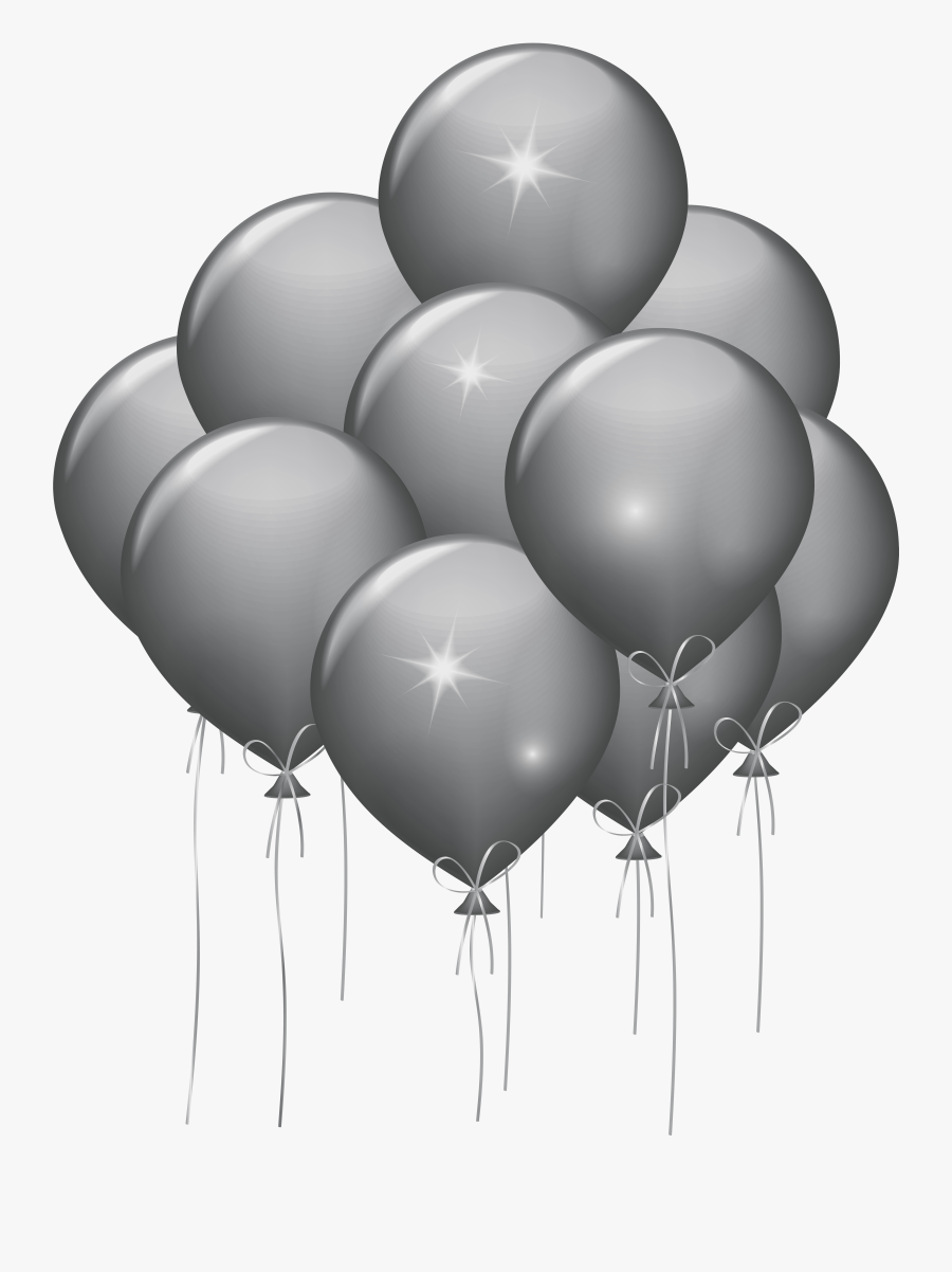 White Balloons Png, Transparent Clipart