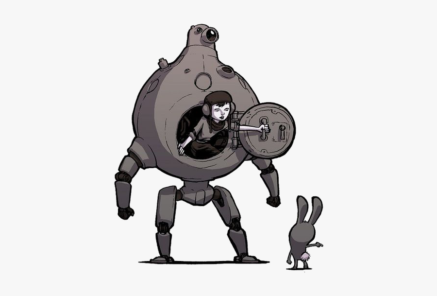 Drawing Gorilla Robot - Robot Drawing Mech, Transparent Clipart