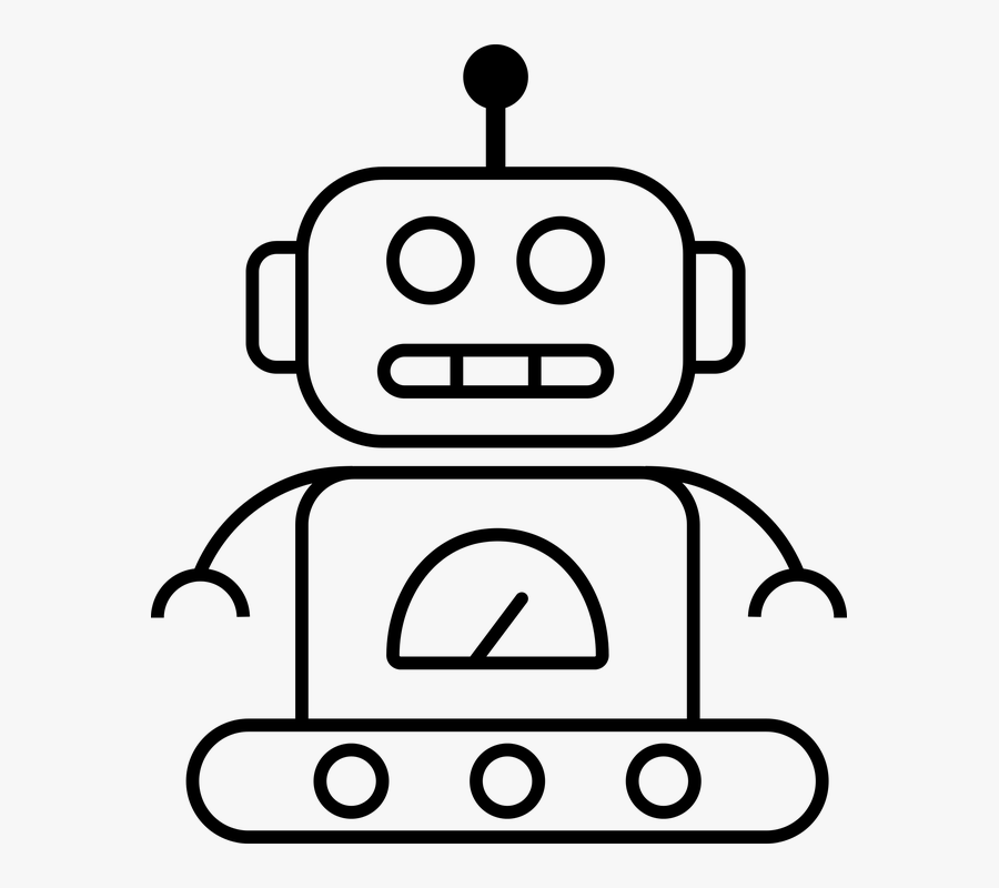 Robot, Technology, Robotic, Machine, Design, Logo, - Robot Logo Drawing, Transparent Clipart