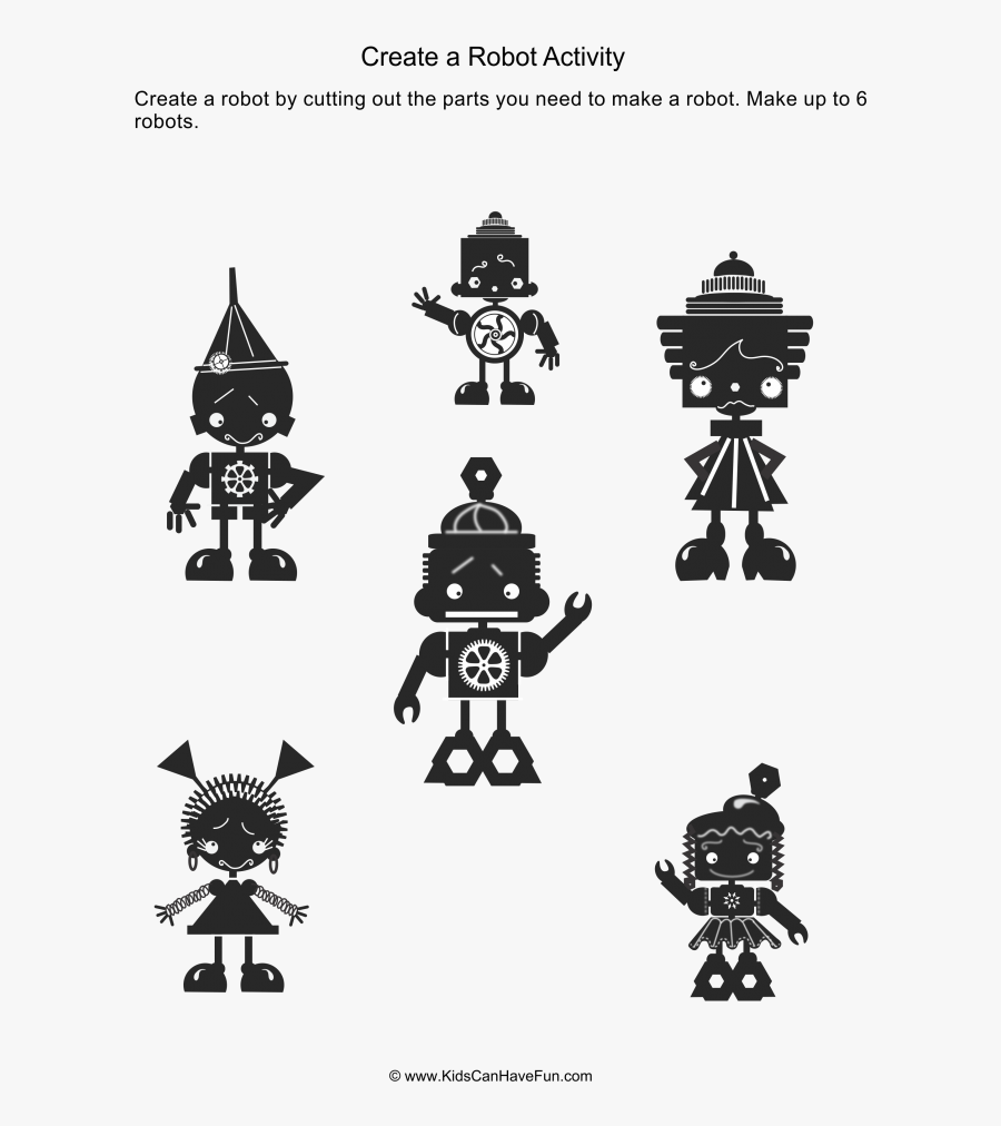 Cut And Paste Robot - Illustration, Transparent Clipart