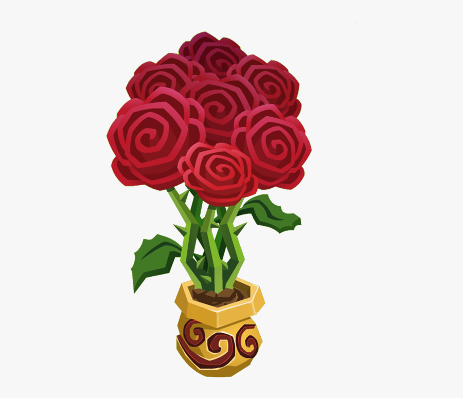 Rose Vase - Flower Bouquet, Transparent Clipart