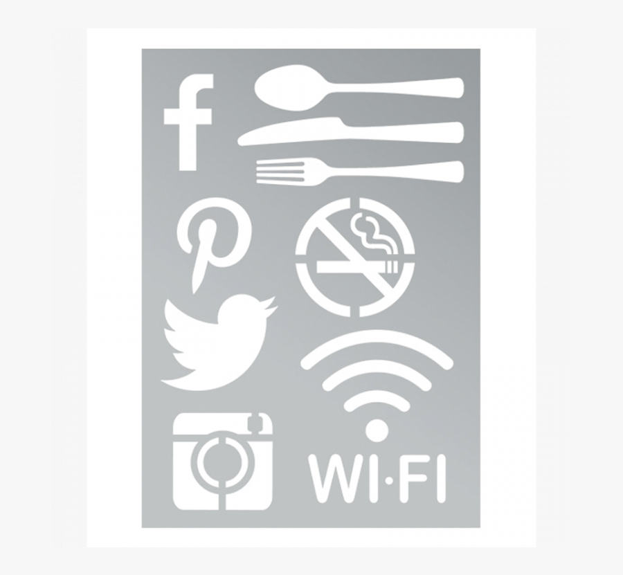 No Smoking Black And White - Stencil, Transparent Clipart