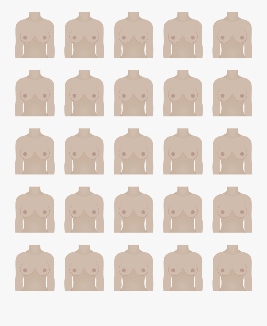 Transparent Teardrop Shape Png - Side Set Breast Shape, Transparent Clipart