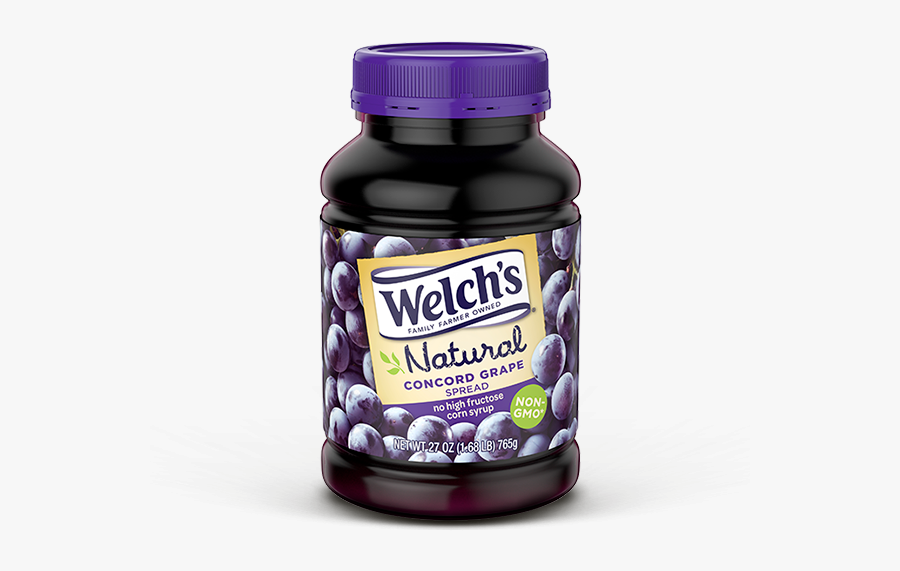 Grape Jelly Png - Welch's Natural Strawberry Spread, Transparent Clipart