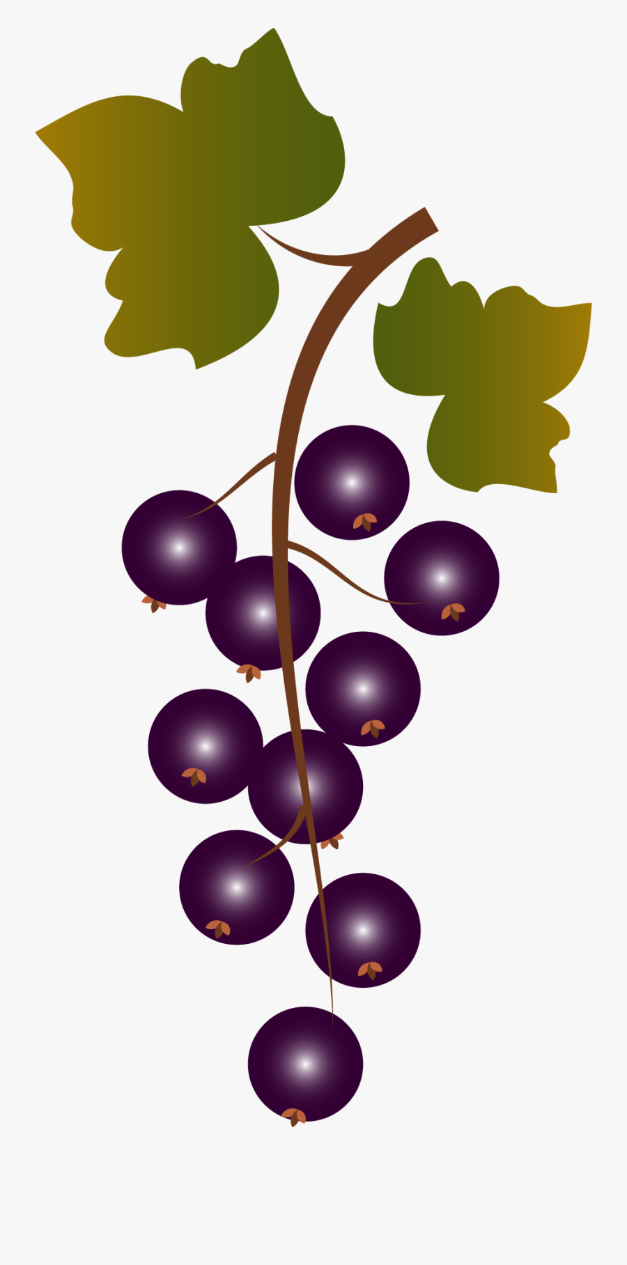 Clip Art Grape Bunch - 可愛 秋天 卡通 果實, Transparent Clipart