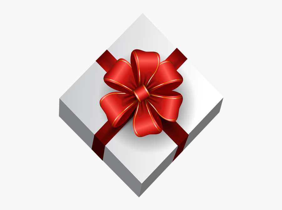White Gift Bow Png - Christmas Wish List Background, Transparent Clipart