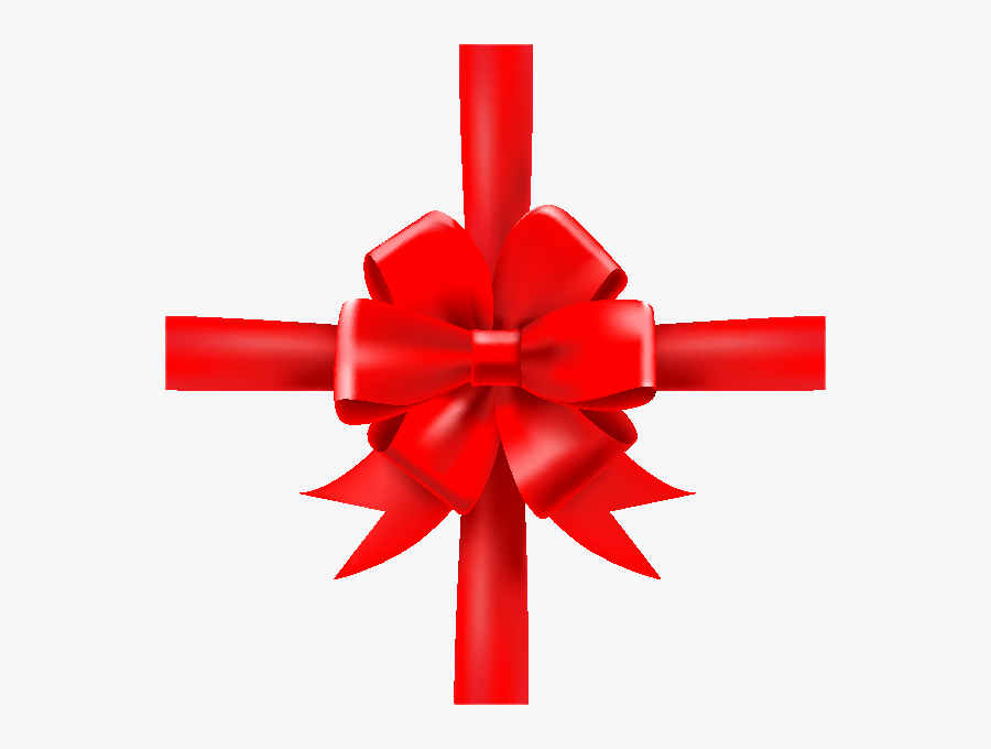 Red Bow Icon Data - Gift Bows Vector Png, Transparent Clipart