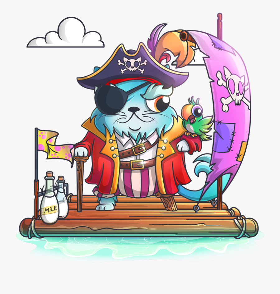 Cryptokitties Pirate, Transparent Clipart