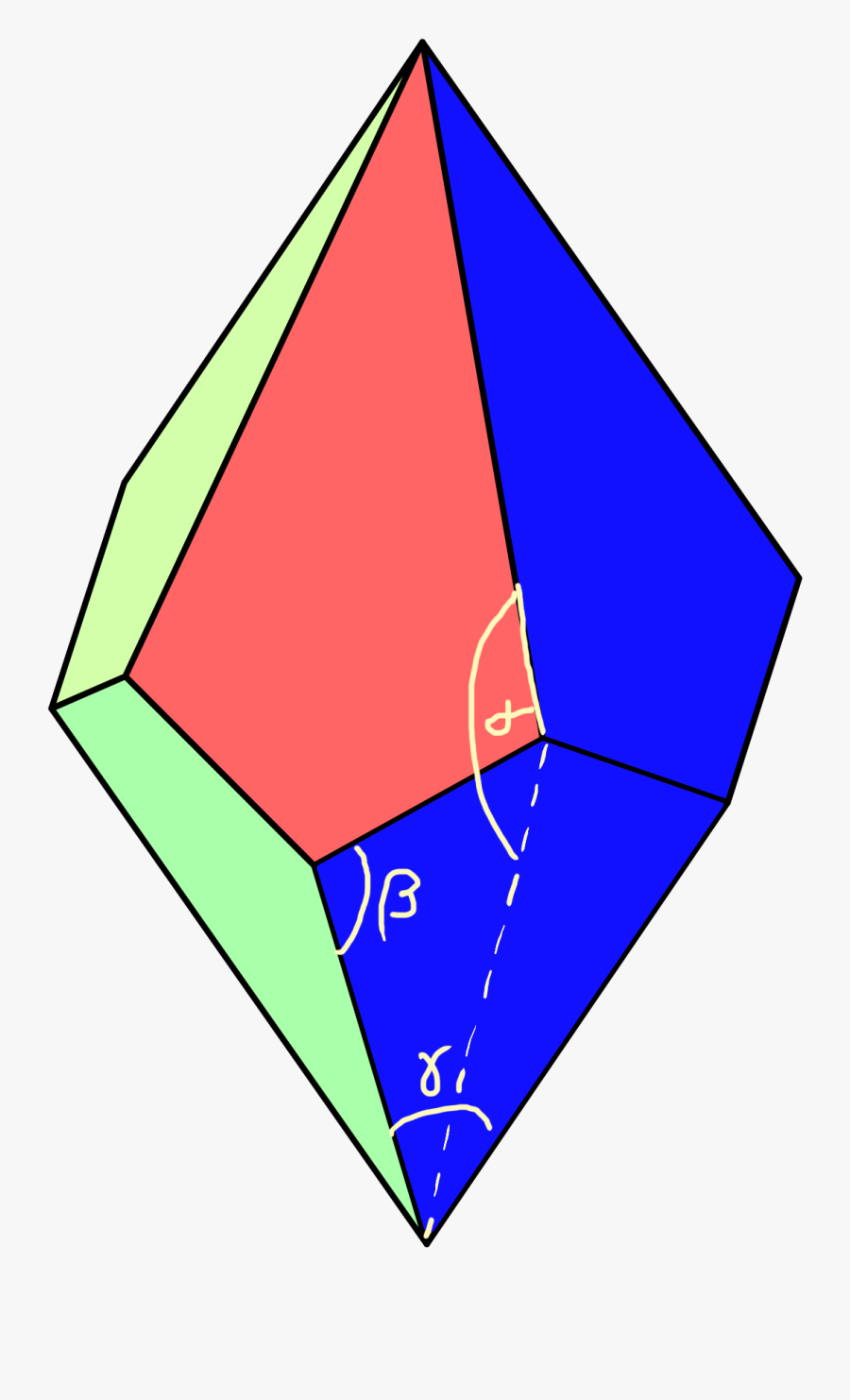 Nut Clipart Hexagon Object - Pentagonal Trapezohedron Angles, Transparent Clipart