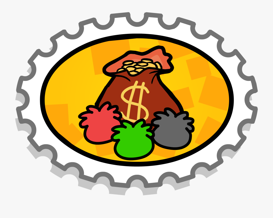 Cliparts For Free - Club Penguin Party Host Stamp, Transparent Clipart