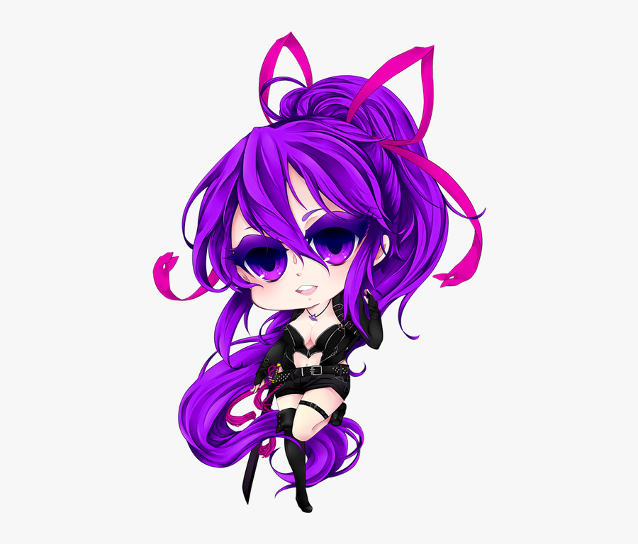 Purple Hair - Cartoon - Illustration, Transparent Clipart